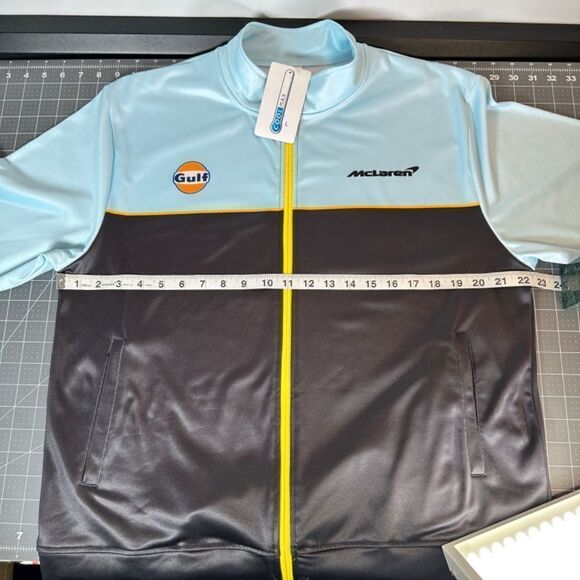 McLAREN/GULF F1 RACING TEAM®  |  OFFICIAL F1 TEAM JACKET  |  MENS-LRG  |  NEW - Picture 12 of 16